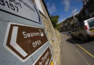 Traffic in Abbotsbury, Dorset...