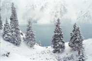 Big Almaty lake. National par...