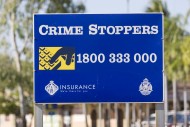 Crime Stoppers, sign, Kununur...