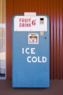 Old beverage vending machine,...