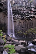 Svartifoss Waterfall, black w...