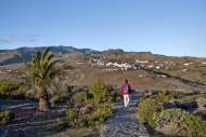 Hikers near Alajero, La Gomer...