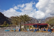 Beach caf�, Playa Santiago, L...