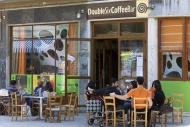 Sidewalk cafe, a bar in the F...