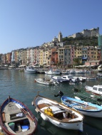 Portovenere, port and old tow...