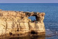 Hole in a rock, at Cape Greco...