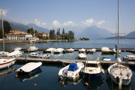 Sorico on Lake Como, Italy, E...