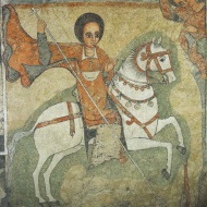 Oil painting, St Mercury, 17t...