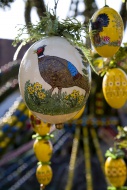 Painted Easter eggs, Bieberba...
