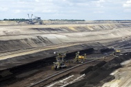 Coal seam and machines in the...