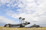 Bucket-wheel excavator in the...
