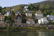 Villas on the Neckar river, P...