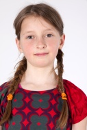 Portrait, girl, 9 years, with...
