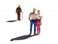 Miniature figurines, couple w...