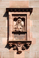 Relief of abbess Caritas Pirc...