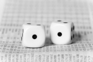 Two dice on stock prices