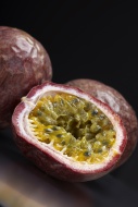 Two passion fruits (Passiflor...