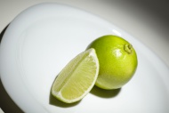 Lime (Citrus latifolia) and a...