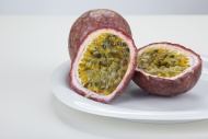 Two passion fruits (Passiflor...