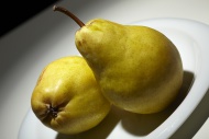 Two Pears (Pyrus communis) on...