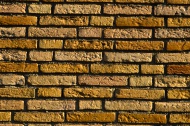 Glazed brick wall, clinker
