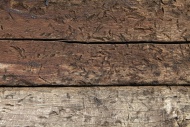 Massive wood wall, detail