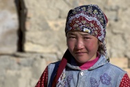 Kirghiz girl, Pamir, Tajikist...