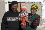 Kirghiz couple with a baby, P...