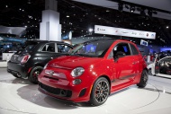 The Fiat 500 Abarth on displa...