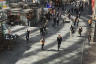 Travellers at the central tra...