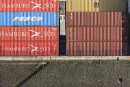 Containers on a quay wall, Fr...