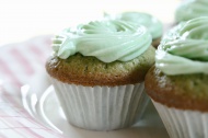 Cupcakes with green icing