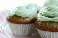 Cupcakes with green icing