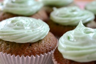 Cupcakes with green icing