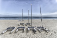 Catamarans on the beach, H�rn...