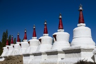 Eight stupas in a row, Thikse...
