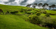 Landscape in Hobbiton in the ...