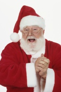 Santa Claus, laughing, portrait