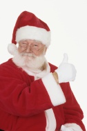 Santa Claus, thumbs up, portr...