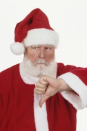 Santa Claus, thumbs down, por...