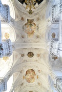 Baroque vaulted ceiling of th...
