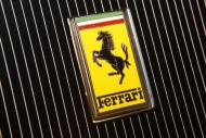 Ferrari logo on a car
