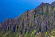 Na Pali Coast, Kauai viewed f...