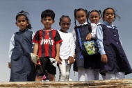 Group of Omani school childre...