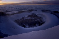 Crater of Cotopaxi Volcano at...