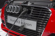 The Audi A3 e-tron, a plug-in...