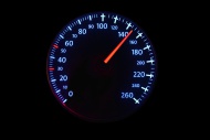 Speedometer with speed indica...