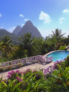 Gros Piton and Petit Piton, v...