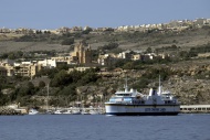 Ferry off Gozo, Malta