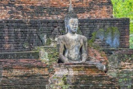 Buddha statue at the ruins of...